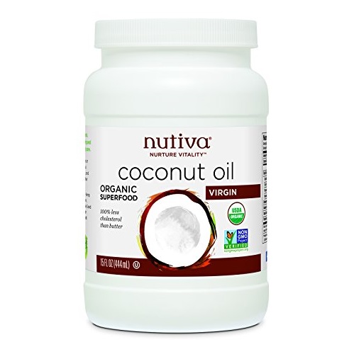 Nutiva纯天然有机特级初榨椰子油，15盎司，现仅售 $7.81，免运费
