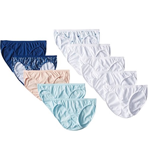 Hanes Women's Cotton Bikini Panties (Pack of 10), only $10.14