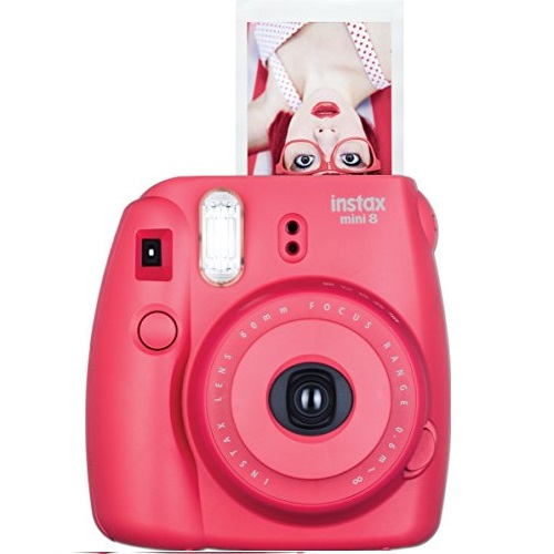 Fujifilm Instax Mini 8 Instant Film Camera (Raspberry), only $56.90, free shipping