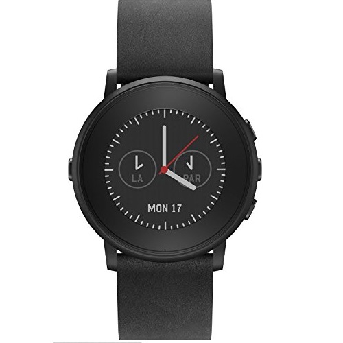 Pebble Time Round 20mm Smartwatch for Apple/Android Devices - Black/Black, only $84.99, free shipping