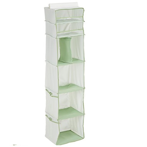 Munchkin 6 Shelf Closet Organizer, Cream/Green, only $4.99