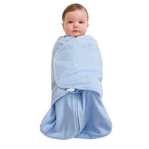 HALO SleepSack Micro-Fleece Swaddle, Baby Blue, Small, only $9.74