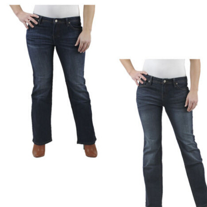 Tommy Girl Hilfiger Women's Petite Boot Cut Jeans Dark Wash  $7.99