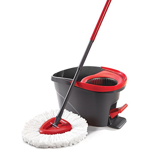 O-Cedar EasyWring Microfiber Spin Mop, Bucket Floor Cleaning System, only $29.98