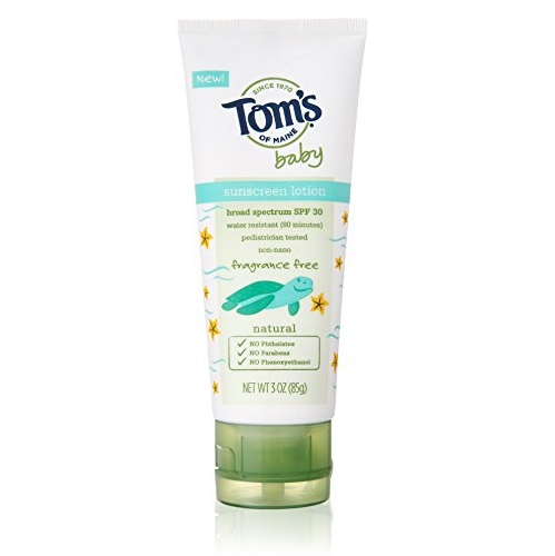 Tom's of Maine Natural Baby Sunscreen Lotion Cream, Fragrance Free, 3 Ounce, only  $9.71, free shipping