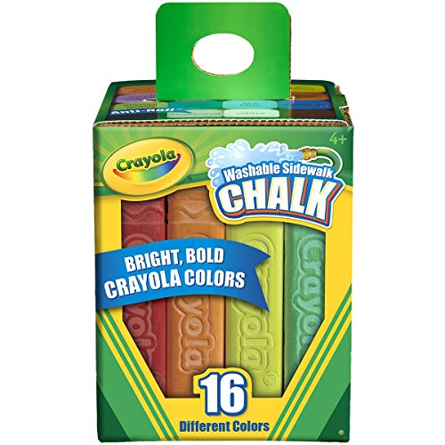 Crayola 绘儿乐户外彩色粉笔16色，原价	$5.99，现仅售	$2.00