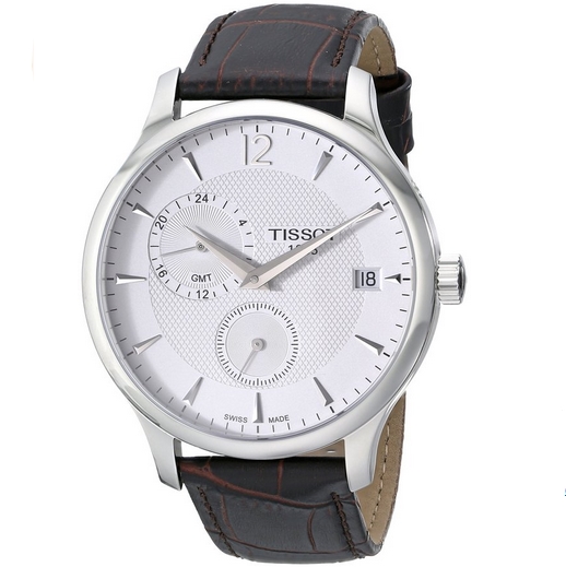 Tissot Men's TIST0636391603700 Tradition Analog Display Swiss Quartz Brown Watch $270 FREE Shipping