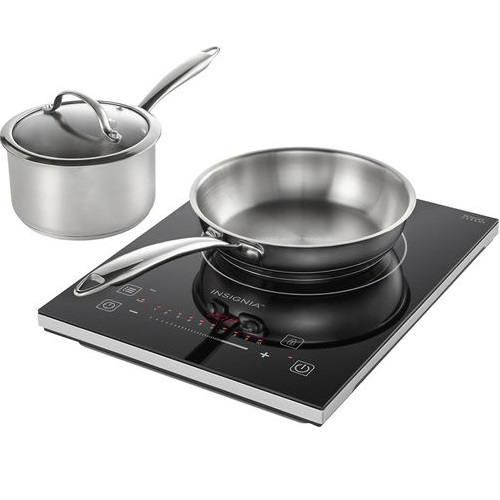 Insignia - 4-Piece Induction Cooktop Set - Black, only $54.99, free shipping