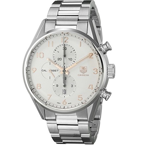 Tag Heuer Men's 'Carrera' Silver Dial Stainless Steel Automatic Watch CAR2012.BA0799, only $2,849.00, free shipping