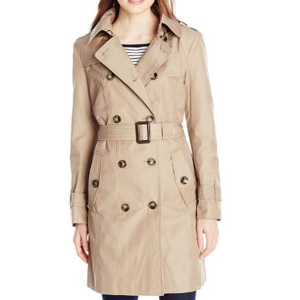 London Fog Women's Double Breasted Trench Coat $78.75 FREE Shipping