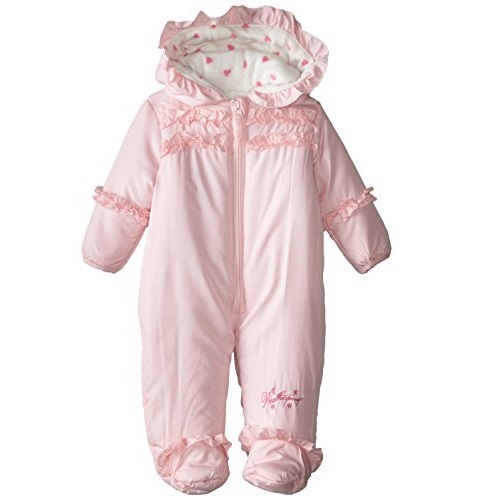 Weatherproof Baby-Girls Newborn Ruffle Puffer Pram, only $9.73