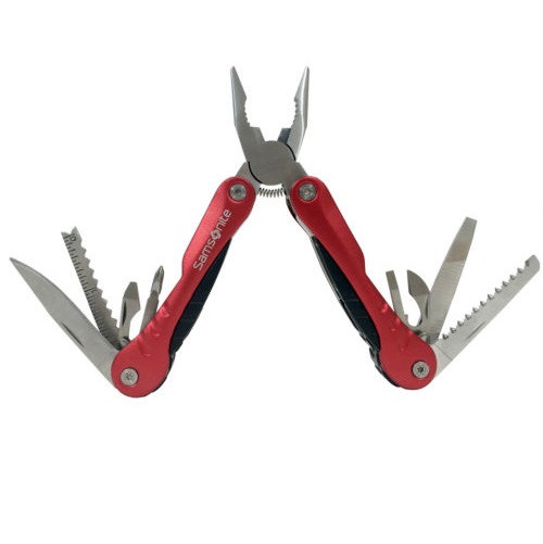 Samsonite Premium Travel Deluxe 12-in-1 Stainless Steel Multi Tool in Red, only $9.99, free shipping