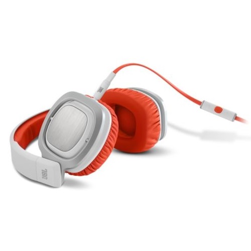 JBL J88i Wht/Orange over-ear headphones w/JBL drivers rotatable ear-cups and mic, only  $29.99, free shipping