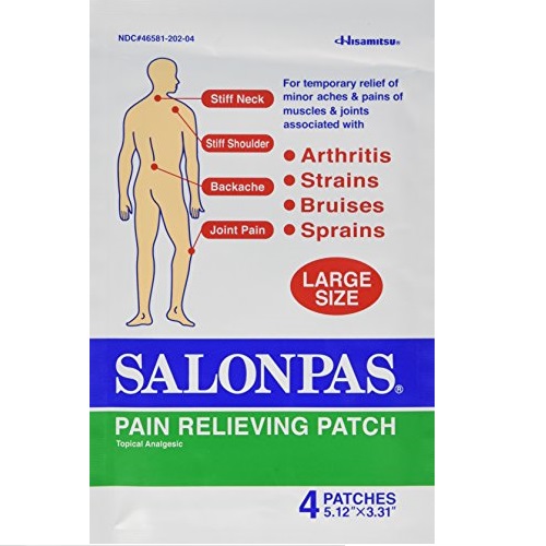 Salonpas Pain Relief Patches, Large, 20 Count, only $10.96