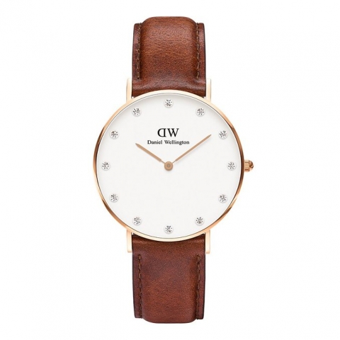 Daniel Wellington Women's 0950DW Classy St. Mawes Watch With Brown Leather Band  $88.82