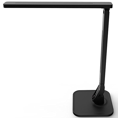 Lampat LED Desk Lamp, Dimmable LED Table Lamp Black, 4 Lighting Modes, 5-Level Dimmer, Touch-Sensitive Control Panel, 1-Hour Auto Timer, 5V/2A USB Charging Port), only $14.99