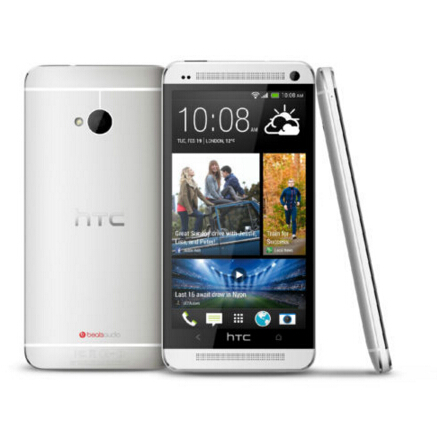 HTC One M7 32GB (T-mobile - Unlocked) 4G LTE with Beat Audio Phone Silver- NW-  $129.99