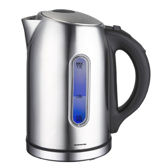 Ovente KS88S Temperature Control Stainless Steel Electric Kettle, 1.7 L, Brushed，only $25.99