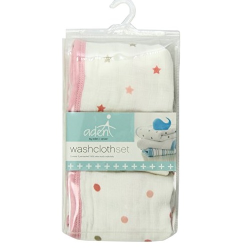 史低价！aden + anais Muslin细棉 婴儿超柔洗澡巾，3条装， 原价$14.99，现仅售$7.99