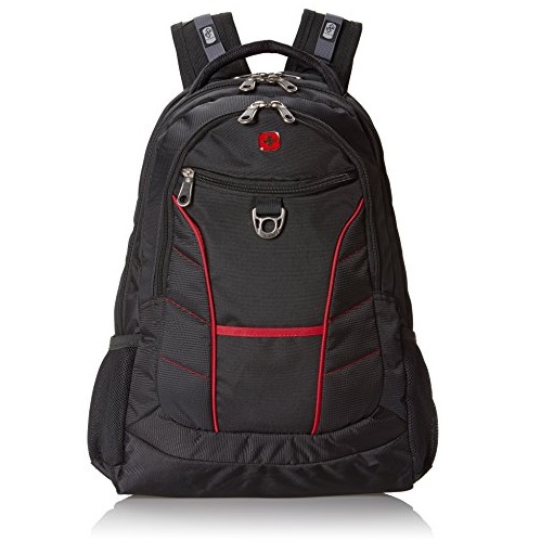 SwissGear SA1775 Black with Red Accents Laptop Computer Backpack - Fits Most 15 Inch Laptops and Tablets, only $18.00