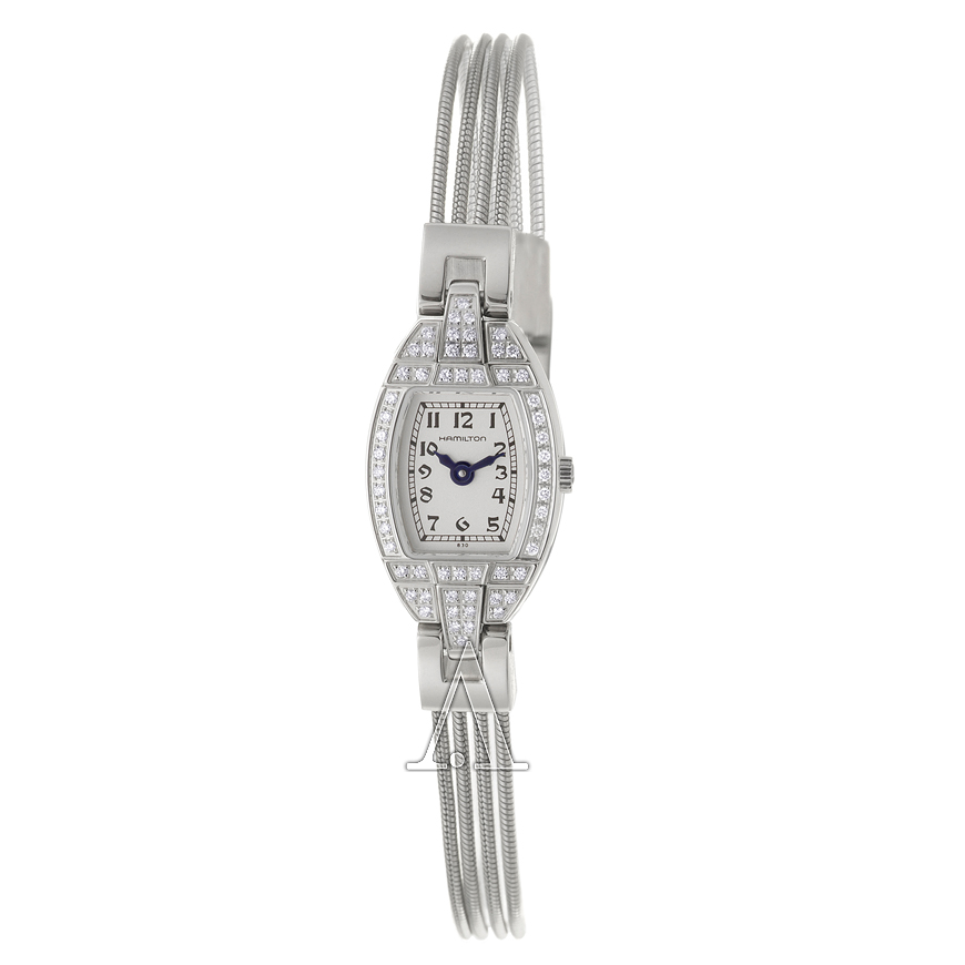 HAMILTON 漢米爾頓VINTAGE LADY HAMILTON女士鑲鑽時裝腕錶H31151183  特價$558