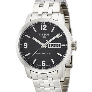 Tissot Men's T0554301105700 PRC 200 Analog Display Swiss Automatic Silver Watch, only $450.00, free shipping