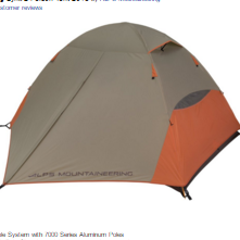 史低價！ALPS Mountaineering 阿爾卑斯山Lynx 兩人帳篷，原價$199.99，現僅售$72.00,免運費！