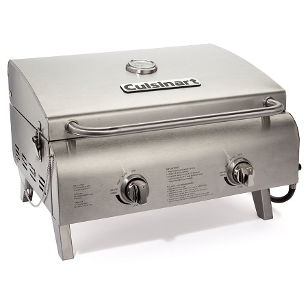 黑五价！CUISINART CGG-306 厨师风格不锈钢台面烧烤炉，原价$219.99，现仅售$159.99，免运费