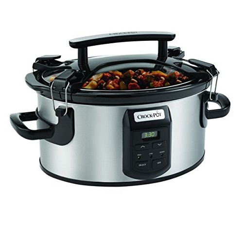 Crockpot SCCPVS600ECP-S Crock-Pot Single Hand Stainless Steel Cook & Carry Slow Cooker with Digital Control, 6 quart, Silver, only $64.02, free shipping after clipping coupon