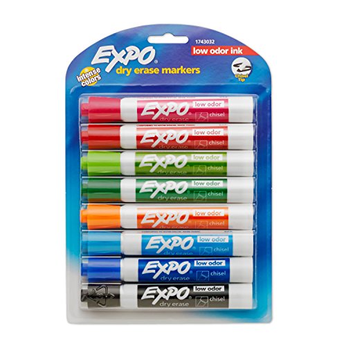 Expo 2 Low-Odor Dry Erase Markers, Chisel Tip, 8-Pack, Fashion Colors (1743032), Only $3.99, You Save $12.65(76%)