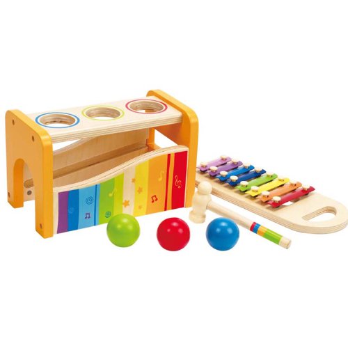 Hape - Pound & Tap Bench with Slide Out Xylophone, Only $19.99, You Save $10.00(33%)