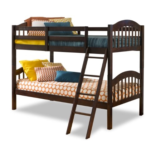 Stork Craft Long Horn Bunk Bed, Espresso, only $179.00, free shipping