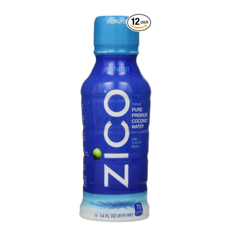 ZICO 濟科純天然高品質椰汁，14盎司(12瓶裝)，原價$22.99，點擊Coupon后現僅售$12.64，免運費