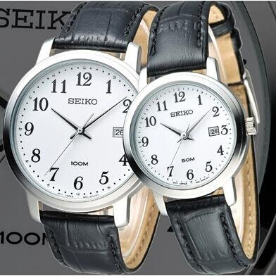 情侶款對錶！SEIKO 精工 Strap系列 男/女款時裝腕錶SUR113/SUR823 用碼后特價僅售$52