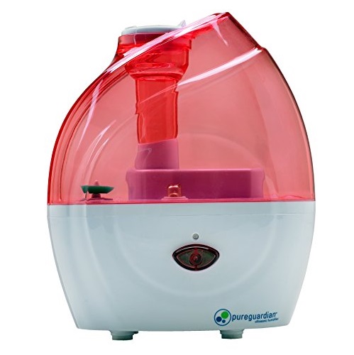 PureGuardian H900P 10-Hour Nursery Cool Mist Humidifier, Pink, Only $19.99, You Save $20.00(50%)