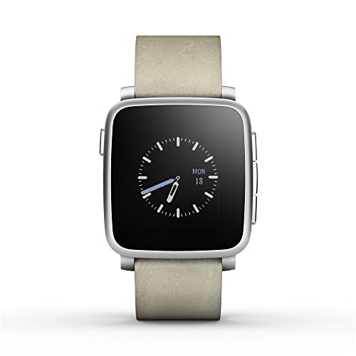 Pebble Time Steel Smartwatch for Apple/Android Devices - Silver, Only 	$88.79