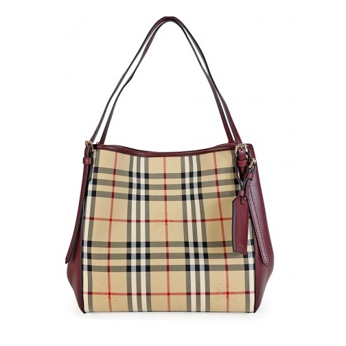 BURBERRY Small Canter Tote - Honey/Claret Item No. 39946611, only $729.00, free shipping after using coupon code
