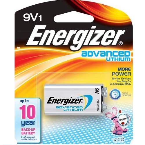 Energizer LA522SBP 9V Lithium Battery for Smoke Detectors, Only $3.79, free shipping after using SS