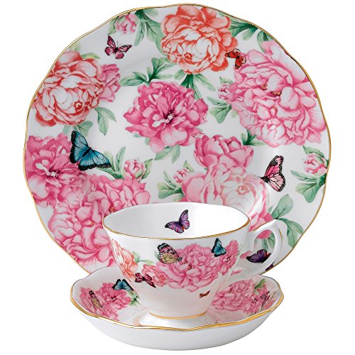 Royal Albert Gratitude 3-Piece Teacup, Saucer and Plate Set Designed by Miranda Kerr, Only $39.00, free shipping