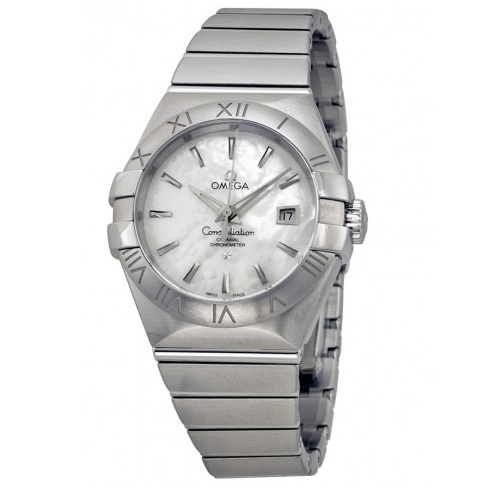 OMEGA Constellation Automatic White Mother of Pearl Dial Stainless Steel Ladies Watch Item No. 123.10.31.20.05.001, only  $2945.00, free shipping after using coupon code