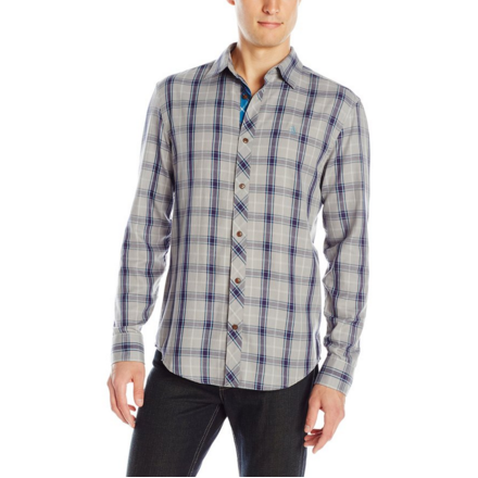 Original Penguin Men's Twill Plaid with Yolk Details Shirt, Griffin, Only $22.67, You Save $66.33(75%)