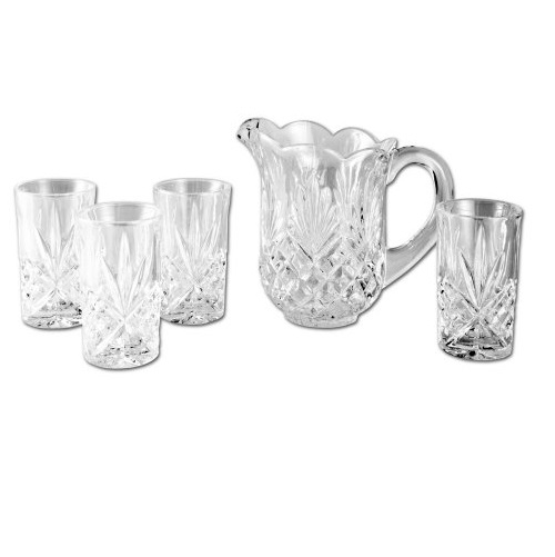 Godinger Dublin 水晶玻璃杯子5件套，原價$50.00，現僅售$20.99