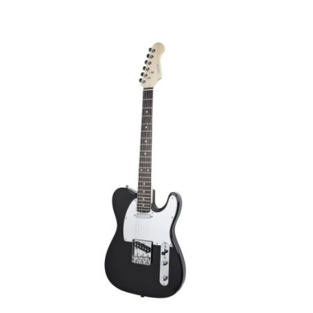 Monoprice 610150 Retro Vision Solid Body Electric Guitar - Black, Only $76.96, You Save $123.03(62%), Free Shipping