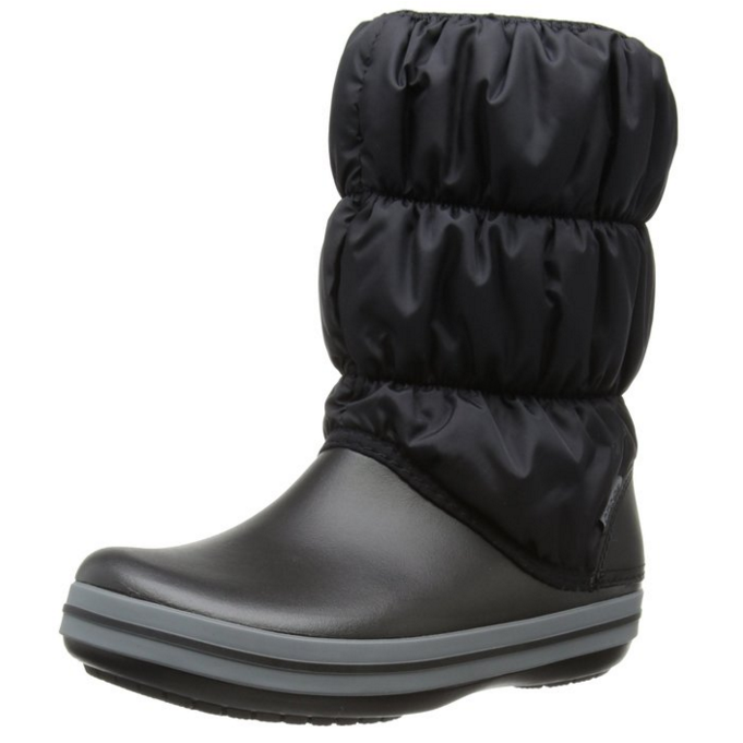 Crocs Women's Winter Puff Boot Wom Snow Boot, Black/Charcoal, 6 M US, Only $19.99, You Save $40.00(67%)