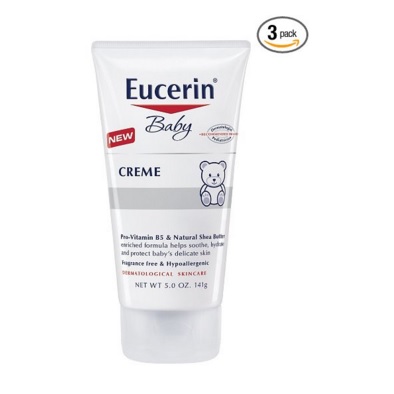 史低價！Eucerin 優色林 Baby Creme 嬰兒護膚霜，5oz/支，共3支， 現僅售$8.59