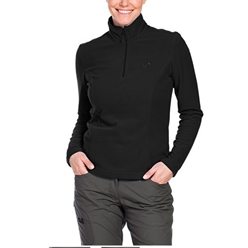 Jack Wolfskin Women's Gecko Shirt, Medium, Black, Only $14.21, You Save $35.74(72%)