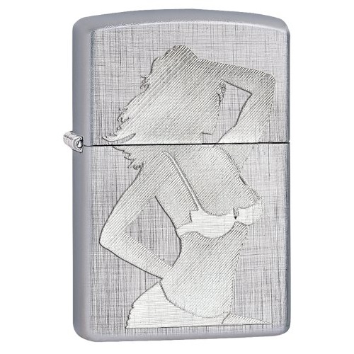 Zippo Linen Weave Woman Lighter, Silhouette , Only $11.67, You Save $11.28(49%)