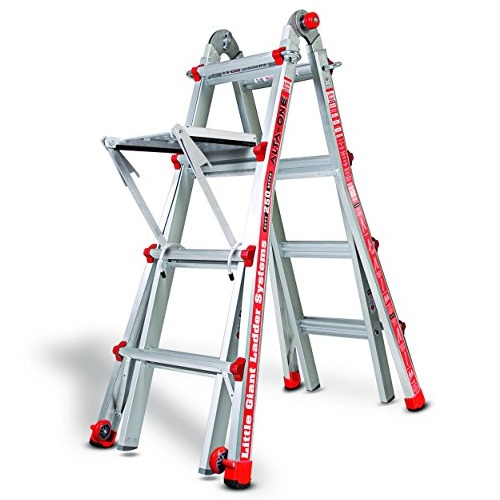 Little Giant Alta One 17 Foot Ladder with Work Platform (250-lb. Weight Rating, Type 1 14013-104), Only $161.43