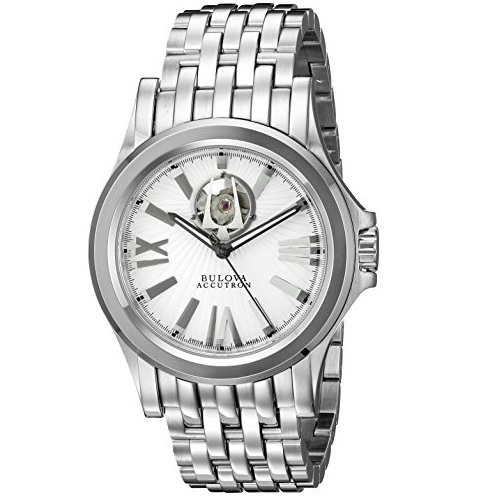 Bulova Men's 63A102 Kirkwood Analog Display Swiss Automatic Silver Watch, Only $299.99, You Save $895.01(75%)