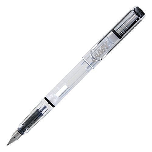 LAMY Vista Fountain Pen Demonstrator, Clear Fine Nib (L12F), Only $17.50